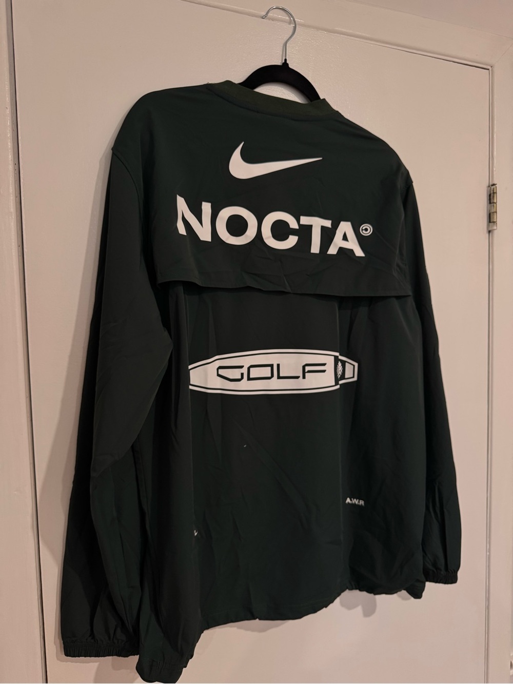 Dark Green Long Sleeve Golf Pullover